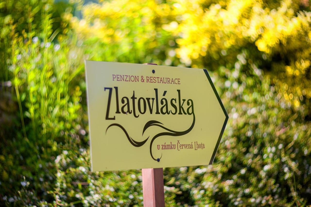 Penzion A Restaurace Zlatovlaska U Zamku Cervena Lhota Jizna Εξωτερικό φωτογραφία